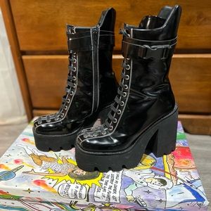Jeffery Campbell Viking boots size 8